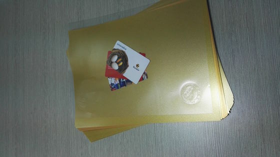 Silver Golden A4 200*300mm 0.15mm PVC Coated Overlay