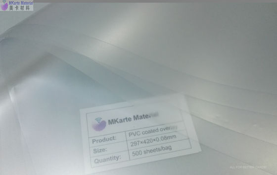 Offset Printing 6.0 N/Cm Anti Yellowing PVC Core Sheet