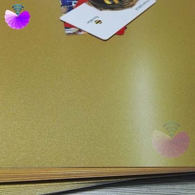 Golden 0.18mm 305x460 Digital Printing Pvc Sheets