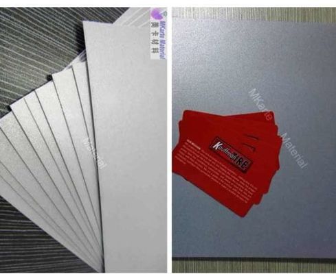 Digital Printing PVC Sheets In Silver With Strong Peeing Strength