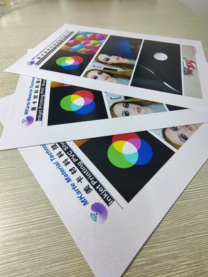 Digital Printing PVC Sheets In Silver With Strong Peeing Strength
