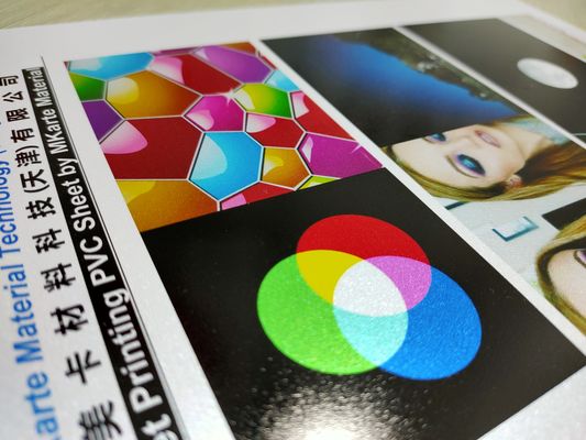 Digital Printing PVC Sheets In Silver With Strong Peeing Strength