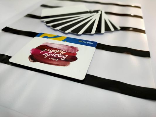 0.1mm A4 Smart Card Material Magnetic Stripe Coated Overlay Film