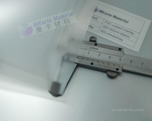 0.1mm A4 Size Transparent PVC Coated Overlay
