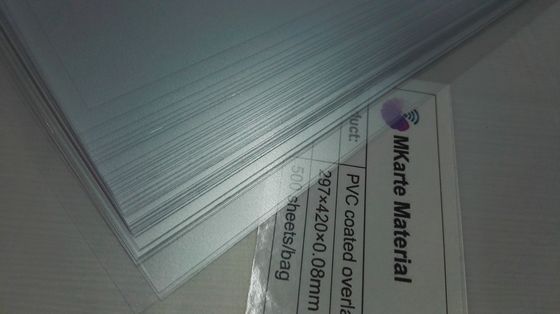 Strong Adhesion Level Digital Printing Pvc Coated Overlay