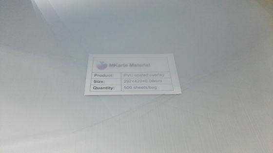Transparent 0.04-1.0mm Thickness Pvc Coated Overlay With Strong Adhesion Level