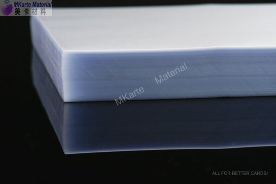 0.10mm Pvc Card Material Coated Overlay Film Bank Card Use Digital / Inkjet / Offset Print