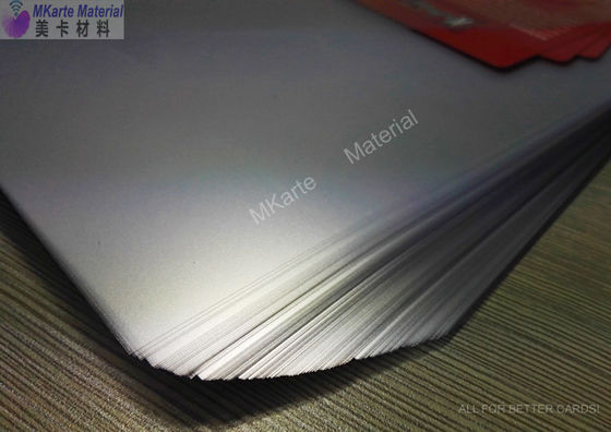 High Adhesion Pvc Card Material Coated Overlay 0.08mm Thickness