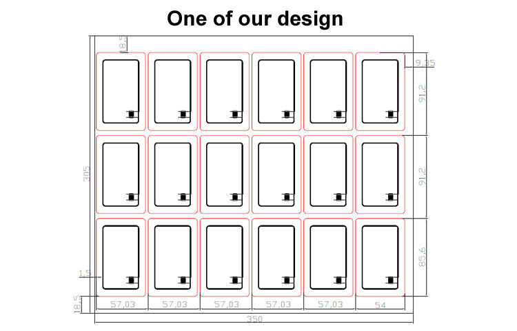 PVC RFID Card Inlay / Prelam Sheet With ID TK4168/IC F08 Chip For Smart RFID Cards Production