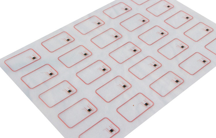 5x5 Pvc Rfid Inlay / Prelam Sheets For Rfid Cards Production F1108 TK4168 Chip
