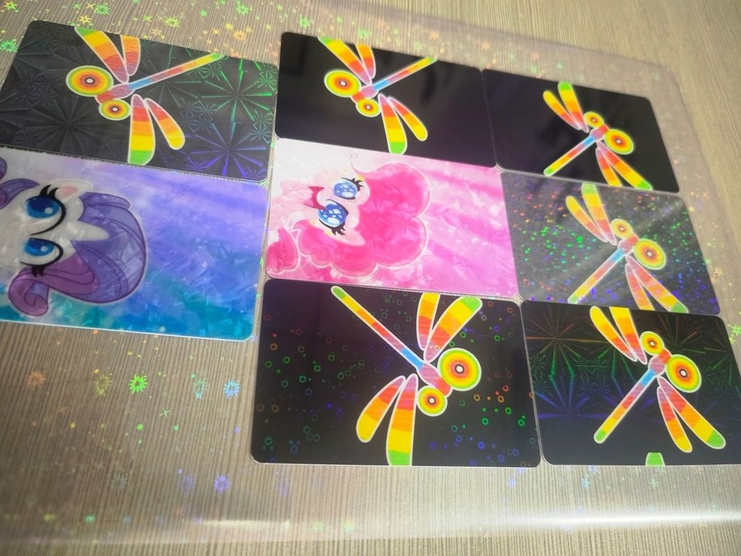 Hologram Overlay For Special Card / Laser Film Film / PVC Coated Ovelay / Laser Hologram