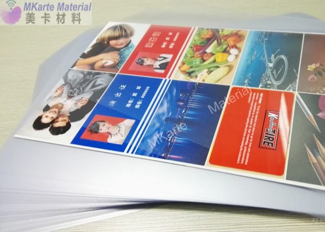Strong Initial Viscous Force PVC Coated Overlay For Plastic Card PVC Sheet Production