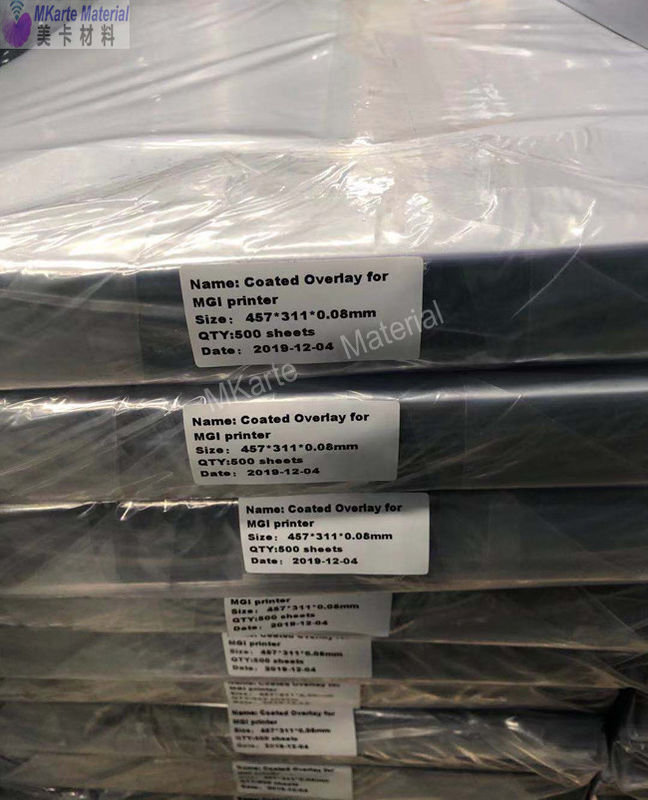 Customized Roll Size PVC Coated Overlay Small Lamination Discoloration