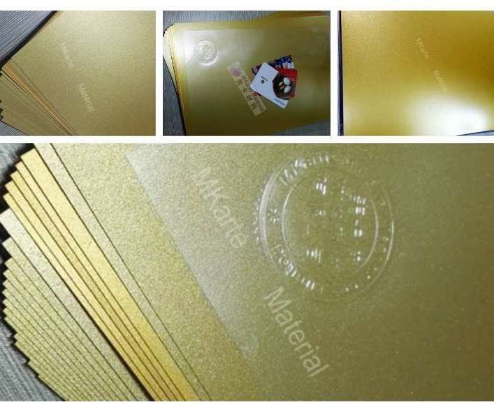 Gold Color Digital Printing PVC Sheets For Plastic Card Lamination