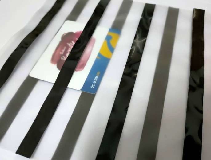 0.04mm PVC Card A4 A3 Size Magnetic Stripe Coated Overlay Film