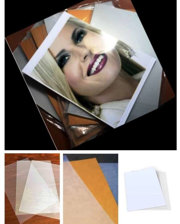 Non Laminating 0.58mm Inkjet PVC Sheet With 2 Print Sheets Plus 1 Middle Core Sheet